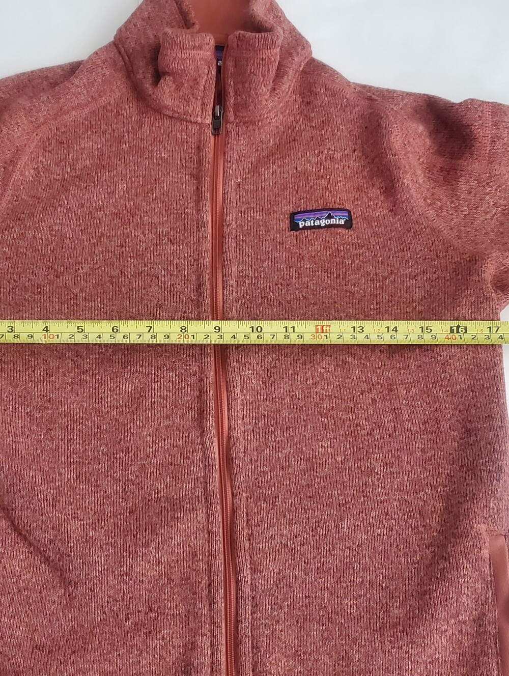Patagonia Womens Pink Orange Salmon Better Sweater Jacket Fleece Medium 25543 - Picture 9 of 9